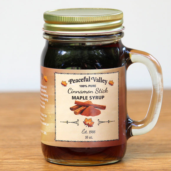 Cinnamon Infused Maple Syrup - Peaceful Valley Maple Farms