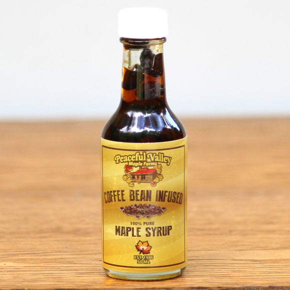 Nip - Coffee Bean Infused Maple Syrup - Peaceful Valley Maple Farms